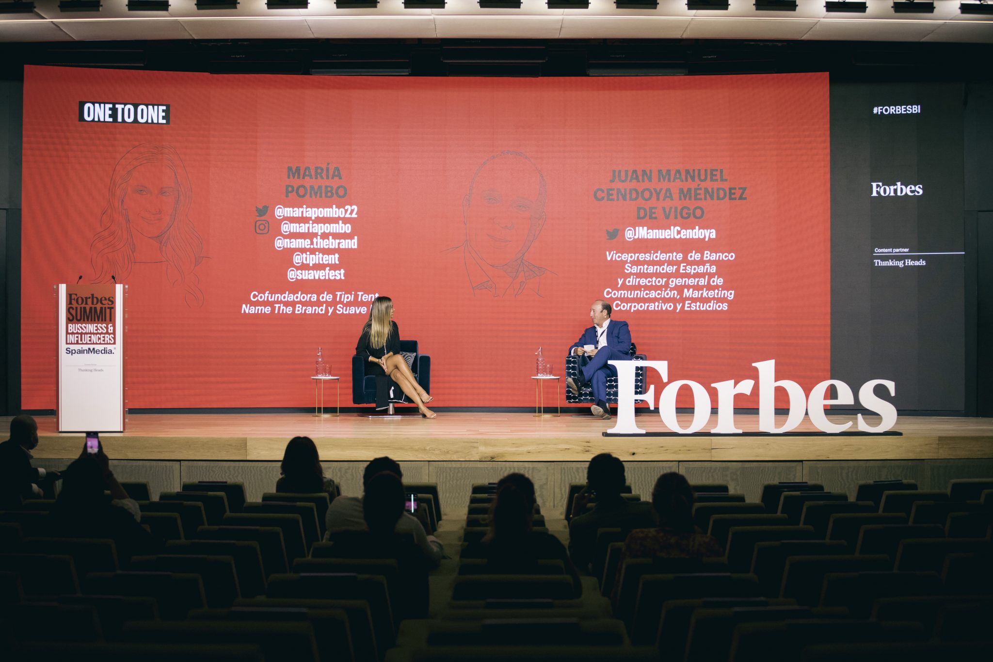 Manuel Cendoya Santander María Pombo, Forbes Summit Business Influencers